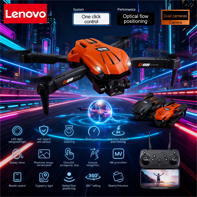 Lenovo D88 Drone 8K Aerial HD  - Drone Gimbal 2 Axis review and price